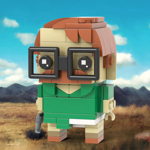 MOC7529 Walter 130 pezzi bianchi con testa quadrata eccezionale portavoce nero assemblare blocchi educativi giocattoli regalo per bambini - Product Image 2