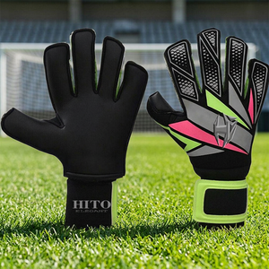 Guantes de portero de fútbol de látex de nuevo diseño, guantes de portero con palma de látex Giga de 4 mm, guantes deportivos de portero de alta calidad. - Product Image 4