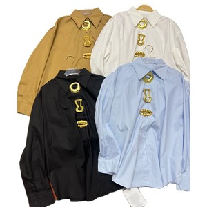 2026 New <strong>Women</strong> Fashion Versatile Lapel Loose Unique Button Stylish Simple Long Sleeve <strong>Blouse</strong> Ladies Shirt - Product Image 5