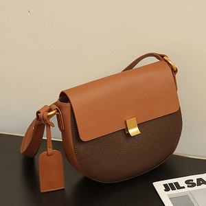 Sac panier en cuir véritable, tendance et élégant, sac à bandoulière pour femme - Product Image 2