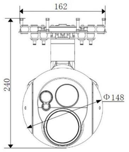 Cámara con Gimbal IA de Alta Resolución YAHREE Q353, Imágenes de 1280p, 360° Cámara con Gimbal de IA para Control de Seguridad y Uso Industrial - Product Image 5