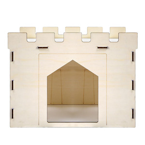 Casetta per Conigli in <span class=keywords><strong>Legno</strong></span>, Castello per Conigli, Cuccia e Rifugio per Conigli, Fortezza Resistente, Produzione <span class=keywords><strong>di</strong></span> Fabbrica - Product Image 1