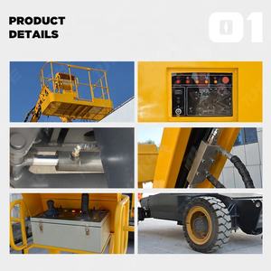 8-27 मीटर इलेक्ट्रिक या डीजल हवाई स्पाइडर मैन लिफ्ट हवाई काम के लिए छोटे चेरी पिकर स्पष्ट स्व-चालित बूम लिफ्ट - Product Image 3