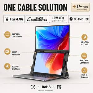 Écran d'extension pour ordinateur portable 15,6 pouces FHD USB-C, moniteur portable ultra-plat 5,5 mm, léger (1 kg) - Product Image 1