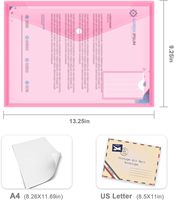 Carpeta de Archivos Impermeable con Cierre de Botón a Presión, Bolsa de Documentos de Plástico PP A4 con Logotipo Personalizado, Sobre de Polipropileno para Suministros de Oficina y Escolares
