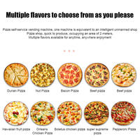 Máquina Expendedora de Pizza Inteligente con Pantalla Táctil de 55 Pulgadas, Capacidad para 300-600 Piezas, Múltiples Opciones de Pago para Uso en Metro, Aeropuerto y Centro Comercial