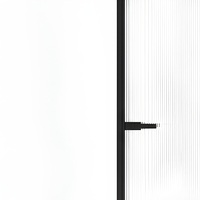 Porte de salle de bain en alliage d'aluminium et de magnésium noir, double vitrage, verrouillage multipoints, couleur personnalisée, paroi de douche moderne