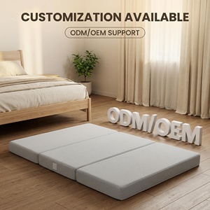 Colchón Plegable Portátil y Resistente con Funda <span class=keywords><strong>de</strong></span> Tela Tejida, <span class=keywords><strong>Colchoneta</strong></span> Transpirable para Viajes, Escuela y Hospital - Product Image 2