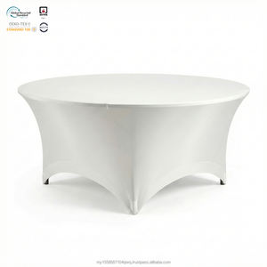 ผ้าคลุมโต๊ะสแปนเด็กซ์ยืดหยุ่นสูง ทันสมัย เป็นมิตรกับสิ่งแวดล้อม ขนาด 30 นิ้ว สำหรับโต๊ะค็อกเทล เหมาะสำหรับโรงแรม บาร์ และงานต้อนรับ - Product Image 1