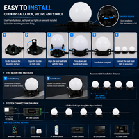 Nuevas Llegadas 2026: Luces LED de Bola de Píxeles Inteligentes Programables SPI DMX IP67 RGB Impermeables para Decoración Exterior de Navidad