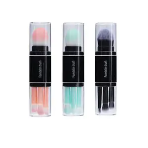 Nhà Sản Xuất Vẻ Đẹp Xách Tay Thiết Lập 5-Mảnh Trang Điểm Bàn Chải Thiết Lập Mini Make Up Bàn Chải 5 Trong 1 Trang Điểm Bàn Chải Kit