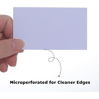 Cartes de visite vierges imprimables 3,5 x 2, papier cartonné perforé pour imprimantes jet d'encre et laser