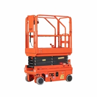 Petit véhicule d'entretien à haute altitude véhicule aérien élévateur à ciseaux automoteur hydraulique mobile de 10m