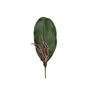 QIHAO Artificial Orchid Leaves Soft Plastic Decorative Props For Wedding Home Decoration - Product Image 2