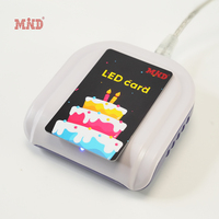 Lesbare und Beschreibbare Leuchtende NFC-Smartcard mit Anpassbarer LED-Position und -Farbe, Modernes Design für Markenmarketing im Großhandel