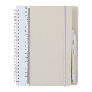 Nuevo Producto Promocional: Bloc de Notas de Cartón Reciclado con Espiral y Tapa Dura, Bolígrafo Ecológico con Serigrafía, para Oficina - Product Image 5