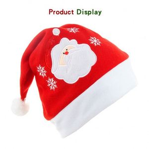 Décorations de Noël de haute qualité, chapeau non tissé Père Noël, cerf, bonhomme de neige, pour adultes et enfants, fête de fin d'année, mode classique - Product Image 2