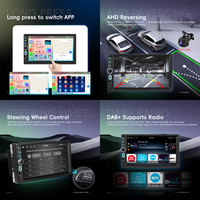 Podofo 7 ''4 + 64GB CarPlay autoradio stéréo Android IPS écran tactile Android Auto GPS WiFi FM RDS pour universel/Buick/Chevrolet