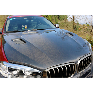 Nuevo Kit Protector de Capó de Fibra de Carbono para F15/F16 2013-2019, para X5/X6, Instalación con Tornillos, Malla Negra - Product Image 5