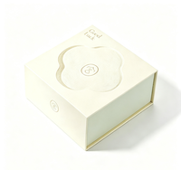 Boîte cadeau de luxe en papier magnétique avec logo personnalisé en relief, boîte à fleurs, emballage cosmétique pour parfum, boîte cadeau pour parfum
