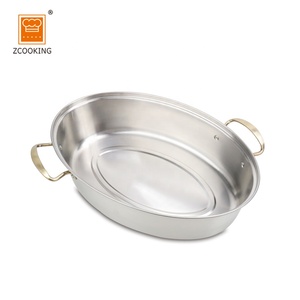 बहु समारोह के साथ ओवल मछली स्टीमर पॉट रैक सिरेमिक पैन चक स्टीमर शिकारी अंडा गश्त मछली उबलते सूप - Product Image 3