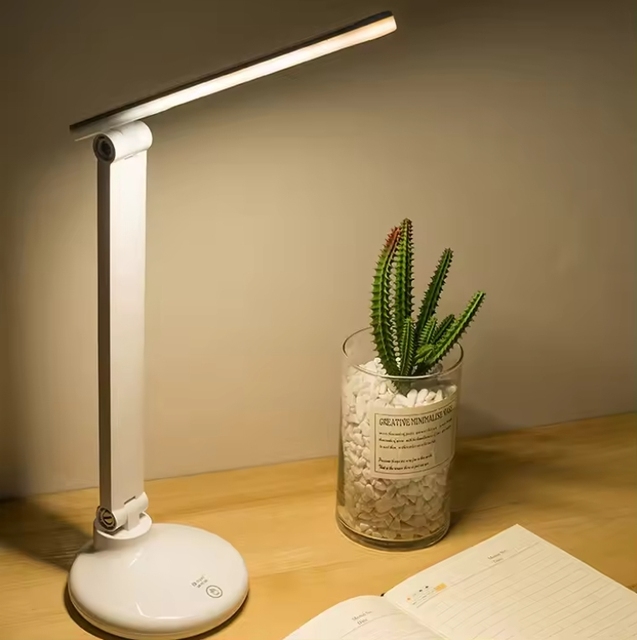 Hot Sale Led Desk Lamp USB Rechargeable Table Lamp 18650 Battery Desktop Reading Light for Kids and Students