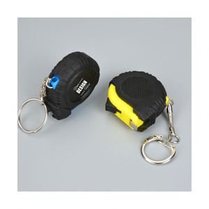 Mini cinta métrica personalizada de 1M con llavero, herramienta de medición de acero retráctil compacta para regalo promocional - Product Image 2