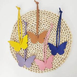 Promotional Bag Pu Leather Handbag Charm for Purse Cute Butterfly <b>Keychain</b> - Product Image 4