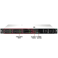 Serveur en rack HPE Proliant DL20 Gen10 Plus 1U Gold G5400 E-2314 2.8GHz 4 cœurs Xeon 1P 16GB-U 2LFF 290W 64 Go P44113-B21 stock utilisé