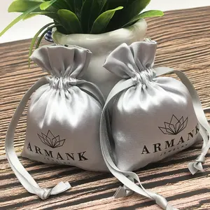 Bán Nóng Tùy Chỉnh Satin Sang Trọng Mini Silk Bao Bì Đồ Trang Sức Túi