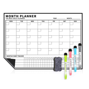 Calendario Magnético de Borrado en Seco Personalizado, Pizarra Magnética para Refrigerador, Planificador Semanal Magnético Borrable, Pizarra Blanca - Product Image 6