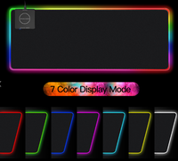 Tapis de souris pour ordinateur Tigerwings avec logo personnalisé RGB, grand tapis de souris XXL pour bureau, tapis de souris en caoutchouc