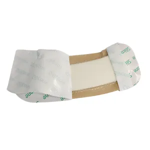 BLUENJOY Arc Shape Silicone Foam Dressing With Border Adhesive Waterproof Wound Dressing Bandage For Wound Care
