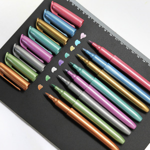 ของขวัญปากกามาร์กเกอร์โลหะปลายกลางสำหรับทำอัลบั้มรูปไข่อีสเตอร์สีดำสำหรับทำของขวัญ - Product Image 3