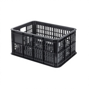 <b>Plastic</b> Bicycle Basket Rear Rack Storage <b>Crate</b> Woven Style Ventilated Carrier for City Bike Mountain Bike Road Bike - Product Image 4