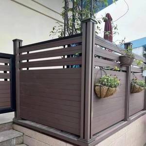 Panel de Cerca Decorativo Anti-UV, Impermeable, de WPC, para Jardín y Patio, de Madera y Plástico Compuesto - Product Image 4