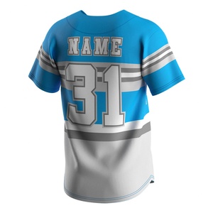 เสื้อเบสบอลแบบแห้งเร็วสั่งทำพิเศษ ผ้าโพลีเอสเตอร์ระบายอากาศ ชุดกีฬาทีม ซอฟต์บอล สำหรับฝึกซ้อมและแข่งขัน - Product Image 2
