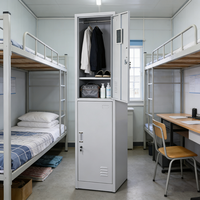 Casier de rangement scolaire pour le sport avec serrure à clé, armoire métallique démontable pour salle de sport