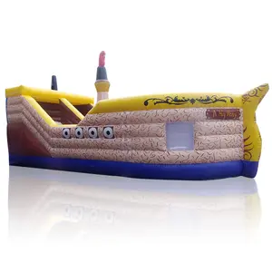 Commercial High Quality Cheap Party Rental Slide Water Park Inflatable Pirate Ship Slide