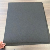 Großhandel 100% Polyester Weich gefütterte schwarze Kreuzfilzplatte – Glatter Nadelfilzstoff für handgefertigte Lederwaren und Bastelunterlagen