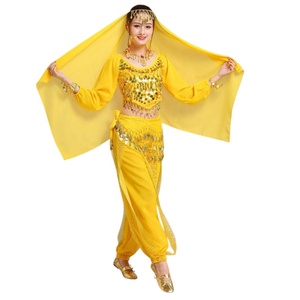 Tenue de <span class=keywords><strong>danse</strong></span> orientale pour femmes, jupe dos nu, vêtements de performance et d'entraînement, 10 pièces - Product Image 5