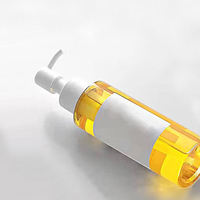 Bouteilles cosmétiques transparentes de pompe d'huile de nettoyage d'huile de cheveux de dissolvant de désinfectant de main