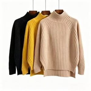 Nouveau <span class=keywords><strong>pull</strong></span> en tricot uni à blocs de couleur - Style printemps/automne, <span class=keywords><strong>pull</strong></span> chaud pour <span class=keywords><strong>femme</strong></span>, style polyvalent et tendance - Product Image 1