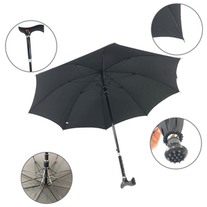 OVIDA <span class=keywords><strong>Parapluie</strong></span> droit ouvert manuel Bâton de marche au design moderne pour personnes âgées <span class=keywords><strong>Canne</strong></span> de voyage sûre - Product Image 2