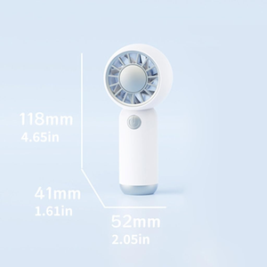 Ventilateur portable sans balais, mini ventilateur USB rechargeable pour les voyages en extérieur et le bureau - Product Image 3