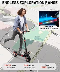 Scooter Todoterreno para Adultos - Con Asiento, Alcance de 28-37 Millas, 25/34 mph, Plegable, Aluminio/Goma, Frenos de Disco E-ABS, 28-37 Millas de Autonomía - Product Image 4