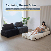 Sofá Cama Plegable Convertible en Silla con Almohada, Colchón Plegable Portátil, Silla Cama Desplegable, Cómodo Sofá de Suelo