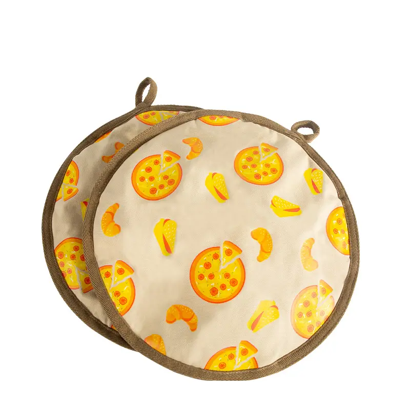 9 Inch Pizza Food Insulated Bag High Quality Cotton Round Insulated Food Bag For Household