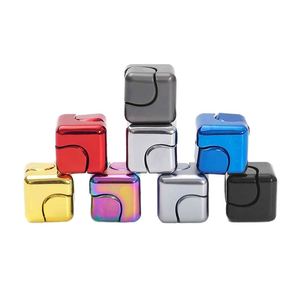 Mini jouet sensoriel anti-anxiété unisexe, cube magique en alliage d'aluminium, jouet anti-stress, matériau métallique - Product Image 2