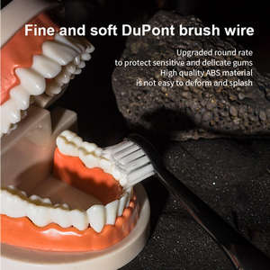 Brosse à dents électrique sonique pour adultes, poils doux DuPont, rechargeable, étanche IPX7, réglage multi-vitesses, utilisation domestique, coffret cadeau - Product Image 4